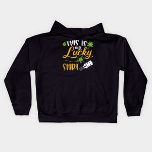 Guitar This is My Lucky Shirt St Patrick's Day Kids Hoodie